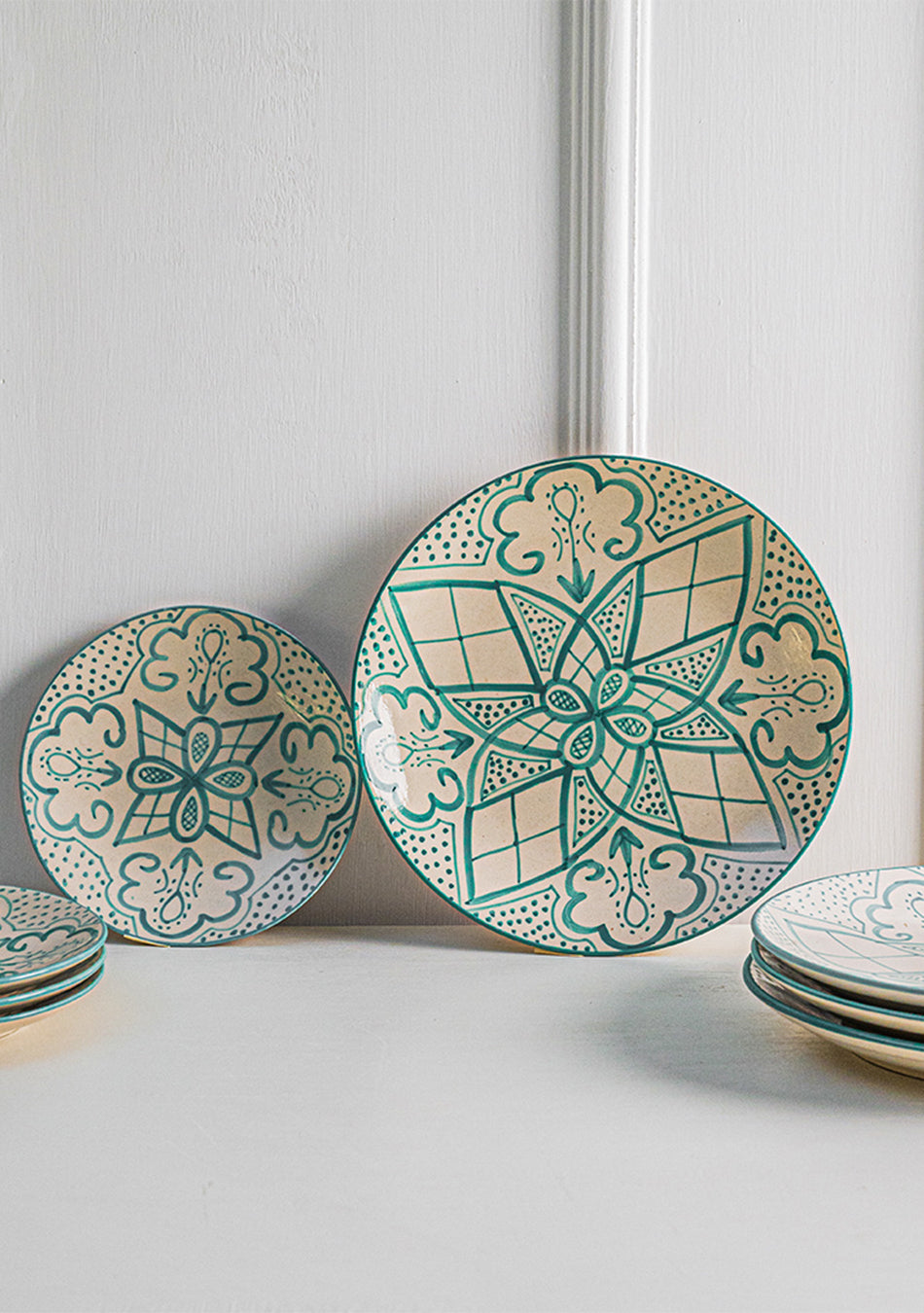 Aquamarine Mandala Full Plates
