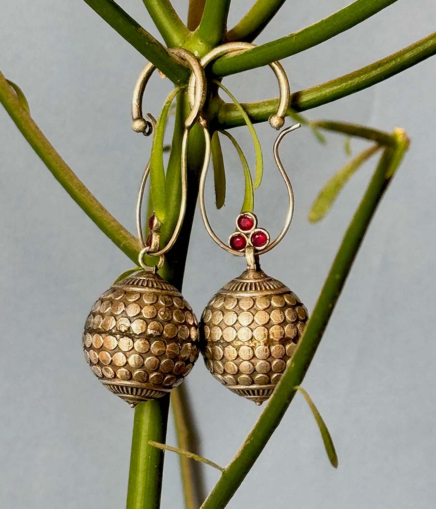 Red Sphere Elegance Danglers