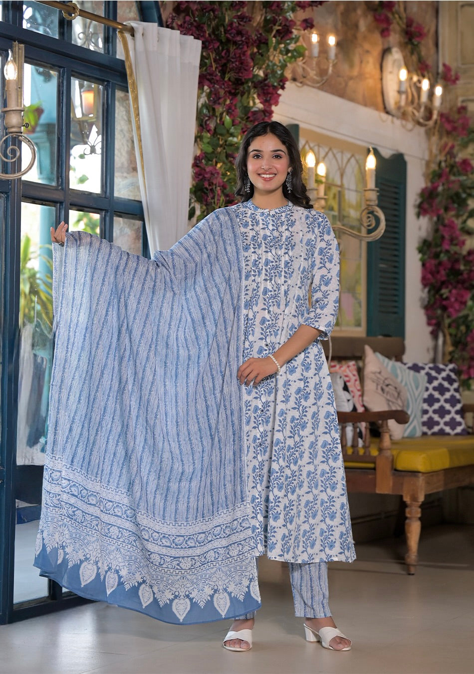 Sky Veil Kurta Set