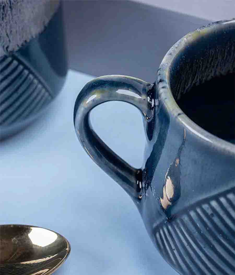 Gnatcatcher Blue Ceramic Mugs Set