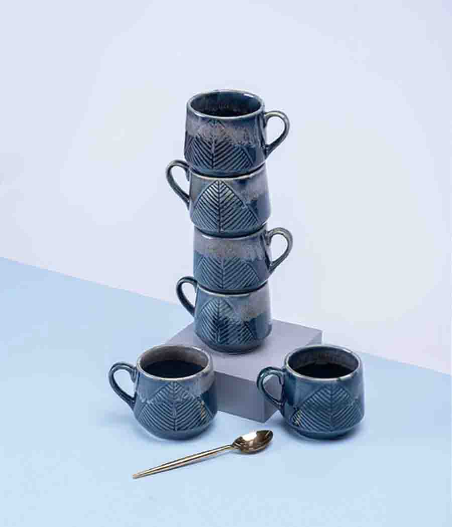 Gnatcatcher Blue Ceramic Mugs Set