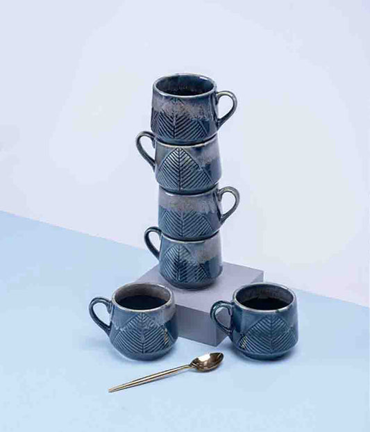 Gnatcatcher Blue Ceramic Mugs Set