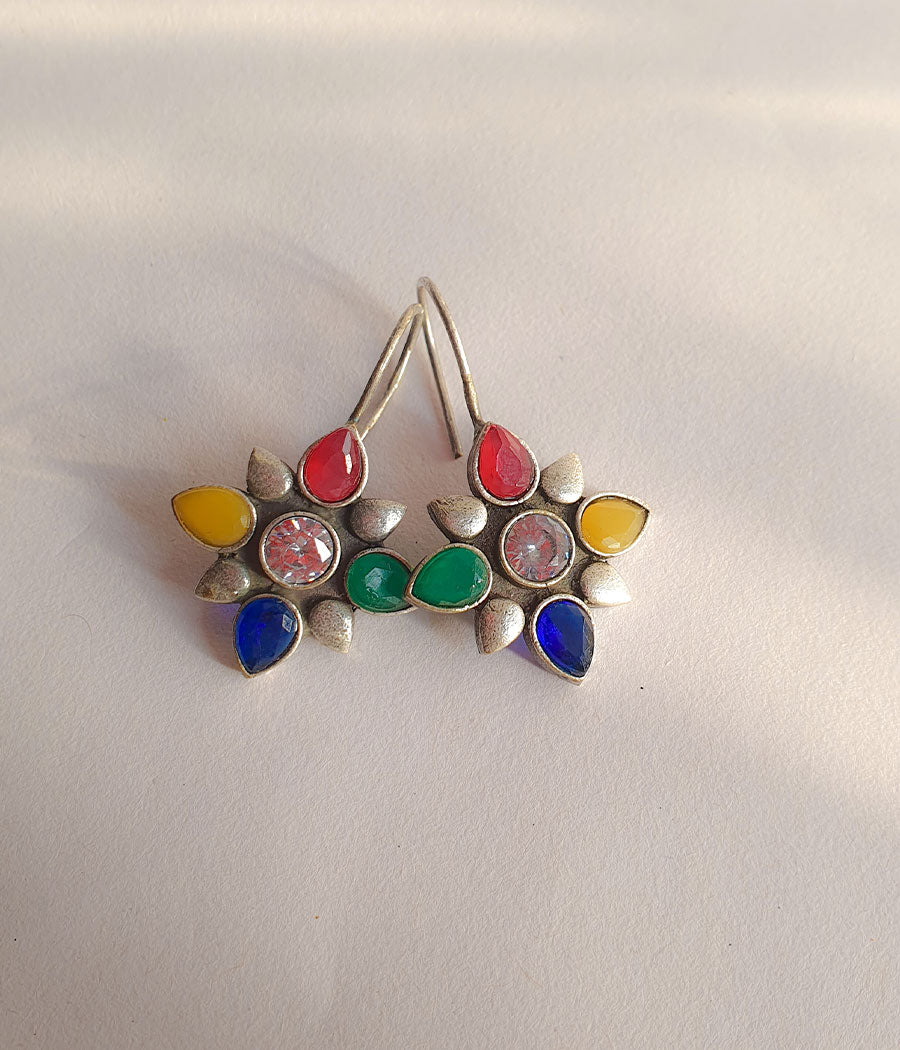 Rainbow Radiance Hook Earrings