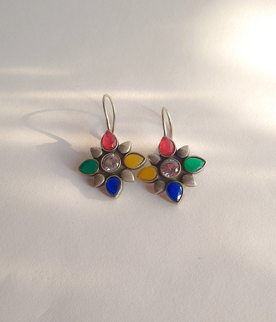 Rainbow Radiance Hook Earrings