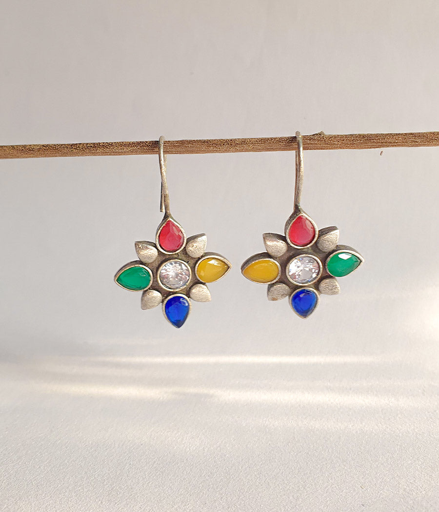 Rainbow Radiance Hook Earrings