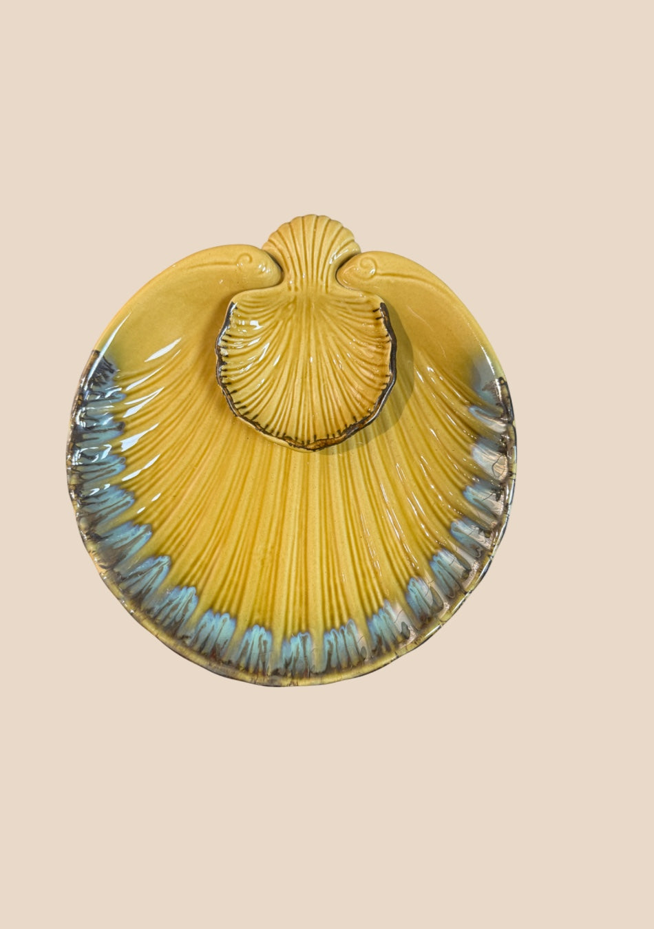 Sunlit Seashell Platter