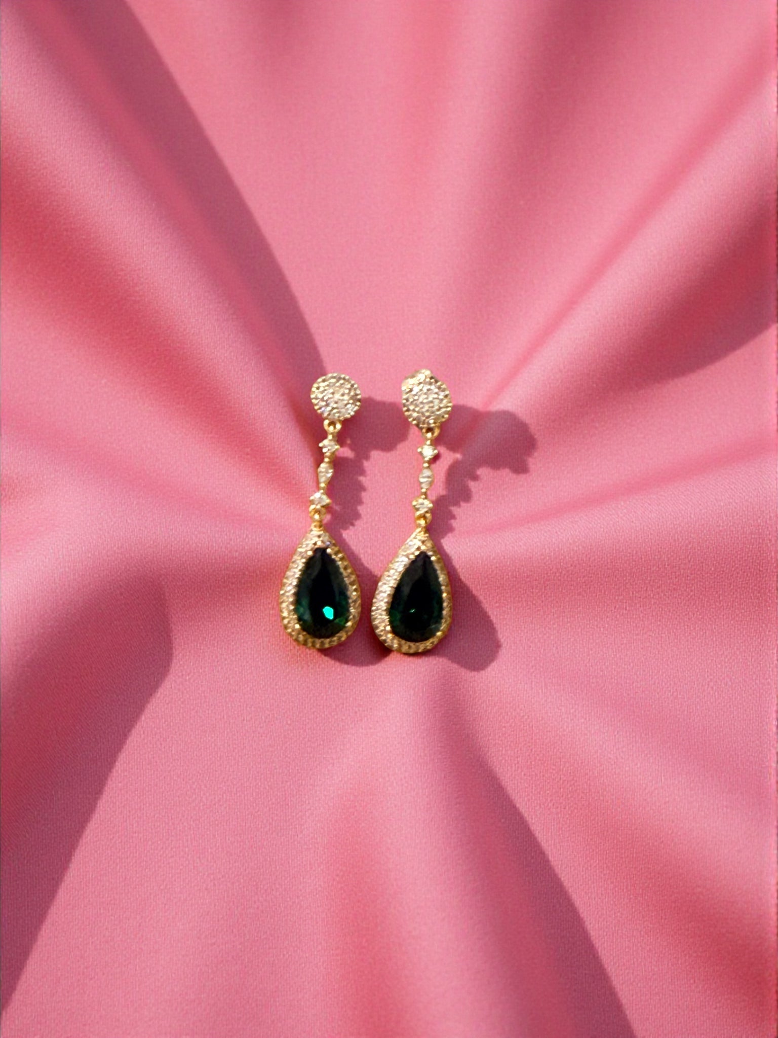 Emerald Royale Drop Earrings