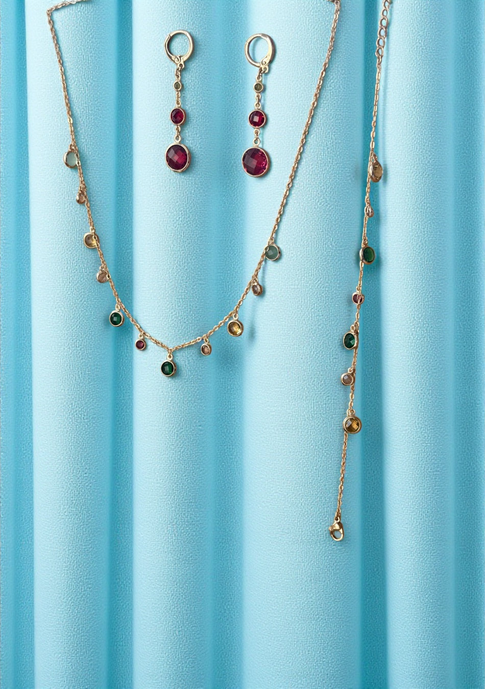 Iridescent Gem Charm Set