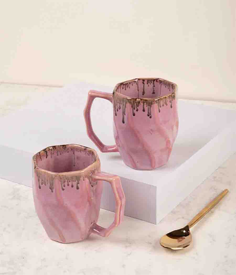 Pink Robin Mugs