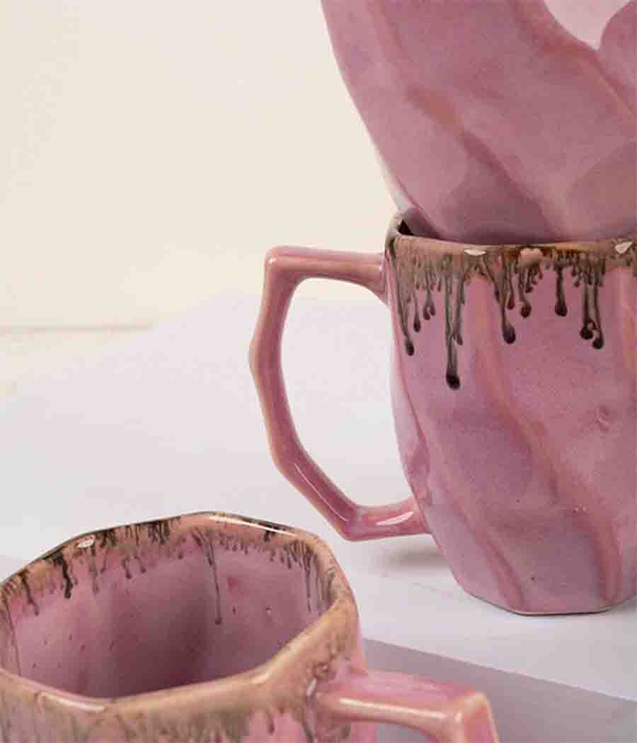 Pink Robin Mugs
