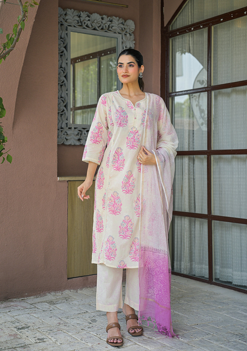 Pastel Gulmohar Suit Set