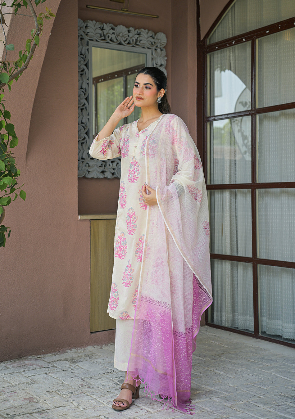 Pastel Gulmohar Suit Set