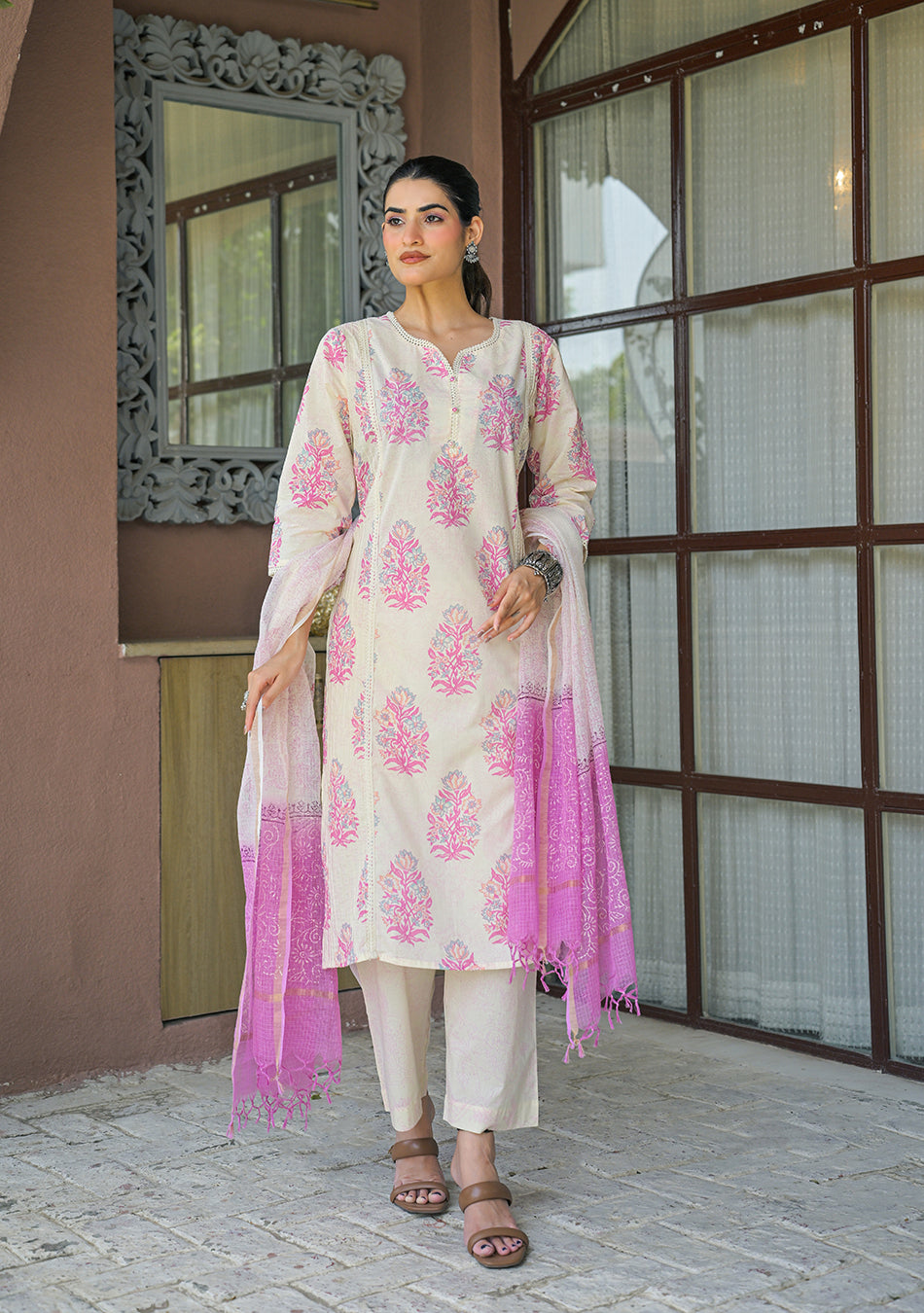 Pastel Gulmohar Suit Set
