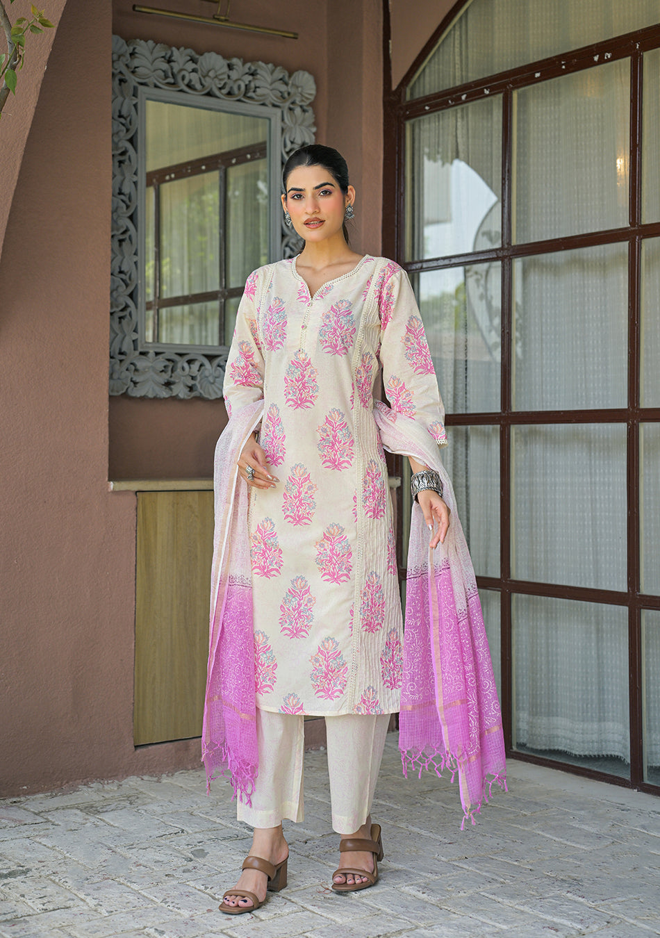 Pastel Gulmohar Suit Set