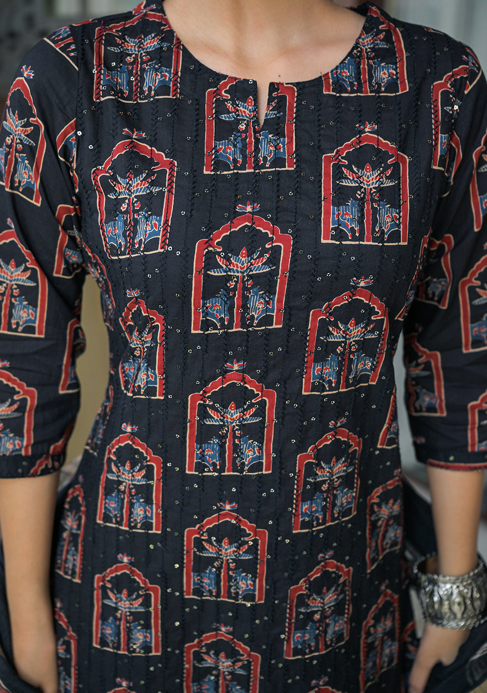 Aravalii Noir Mehraz Suit Set