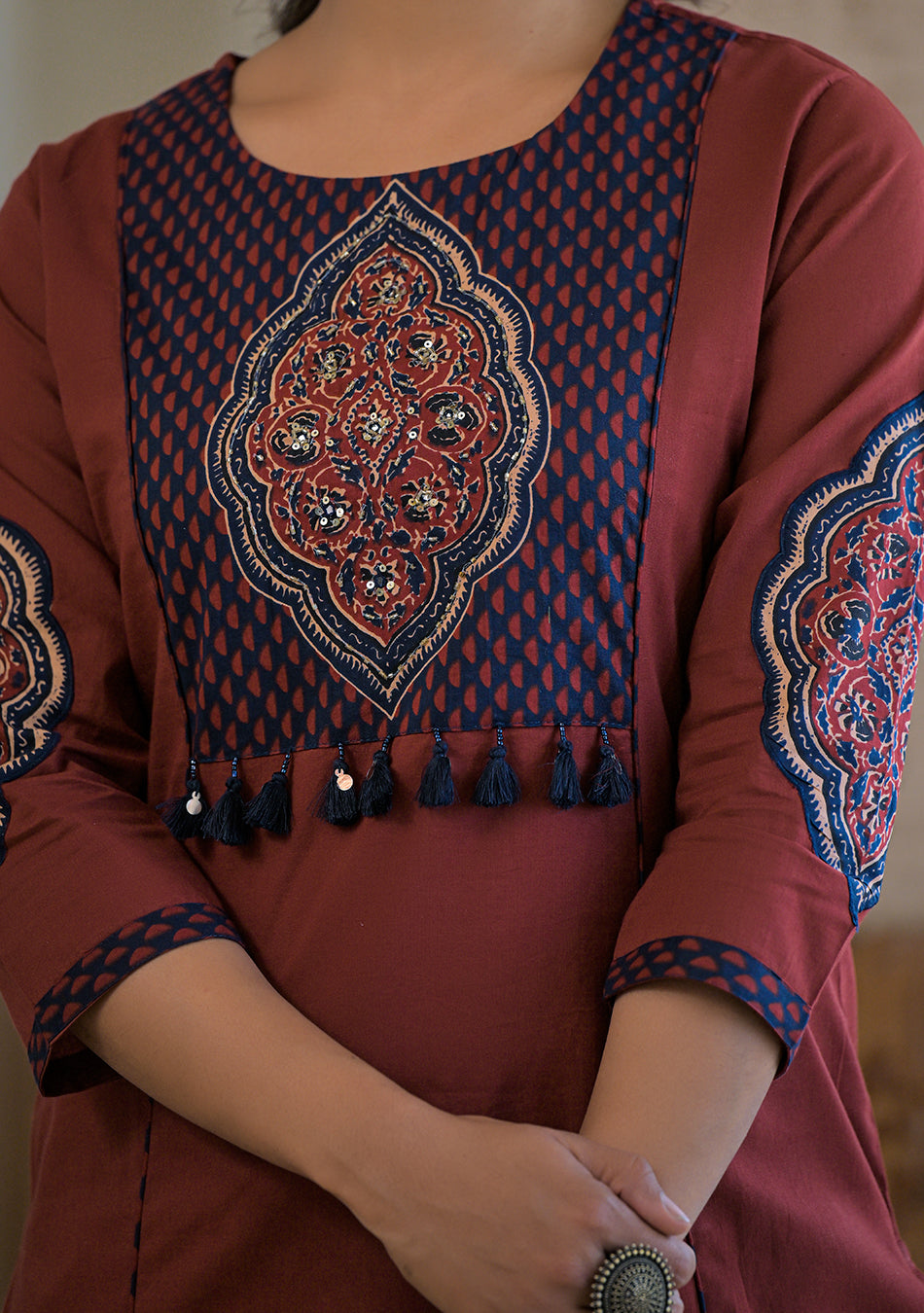 Aravalii Rust Mehreen Heritage Suit Set