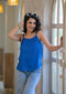 Electric Blue Layered Cami Top