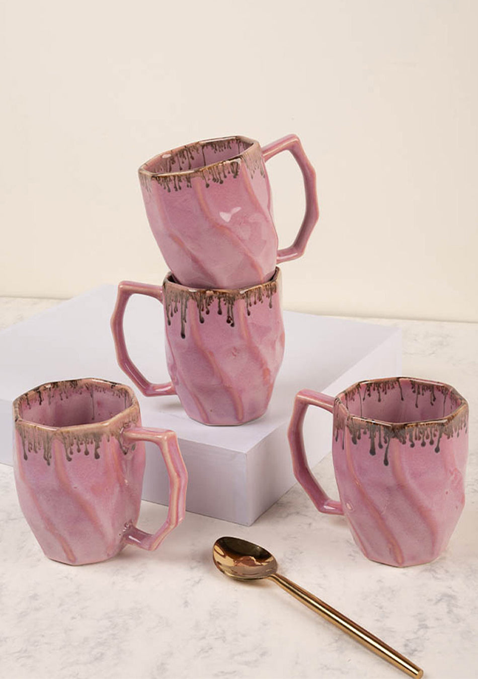 Pink Robin Mugs