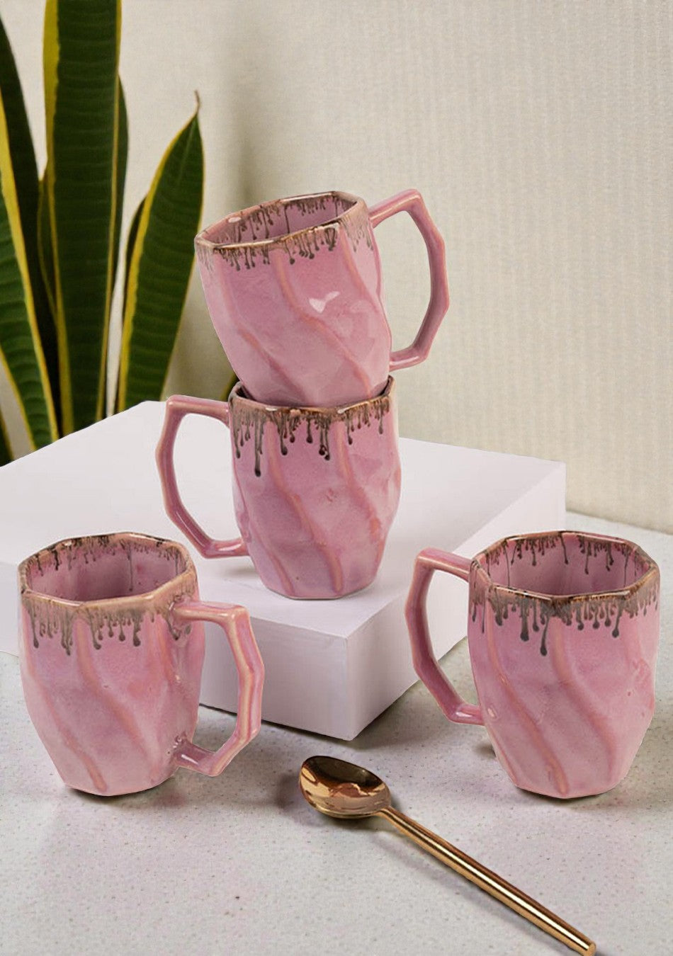 Pink Robin Mugs - Handcrafted