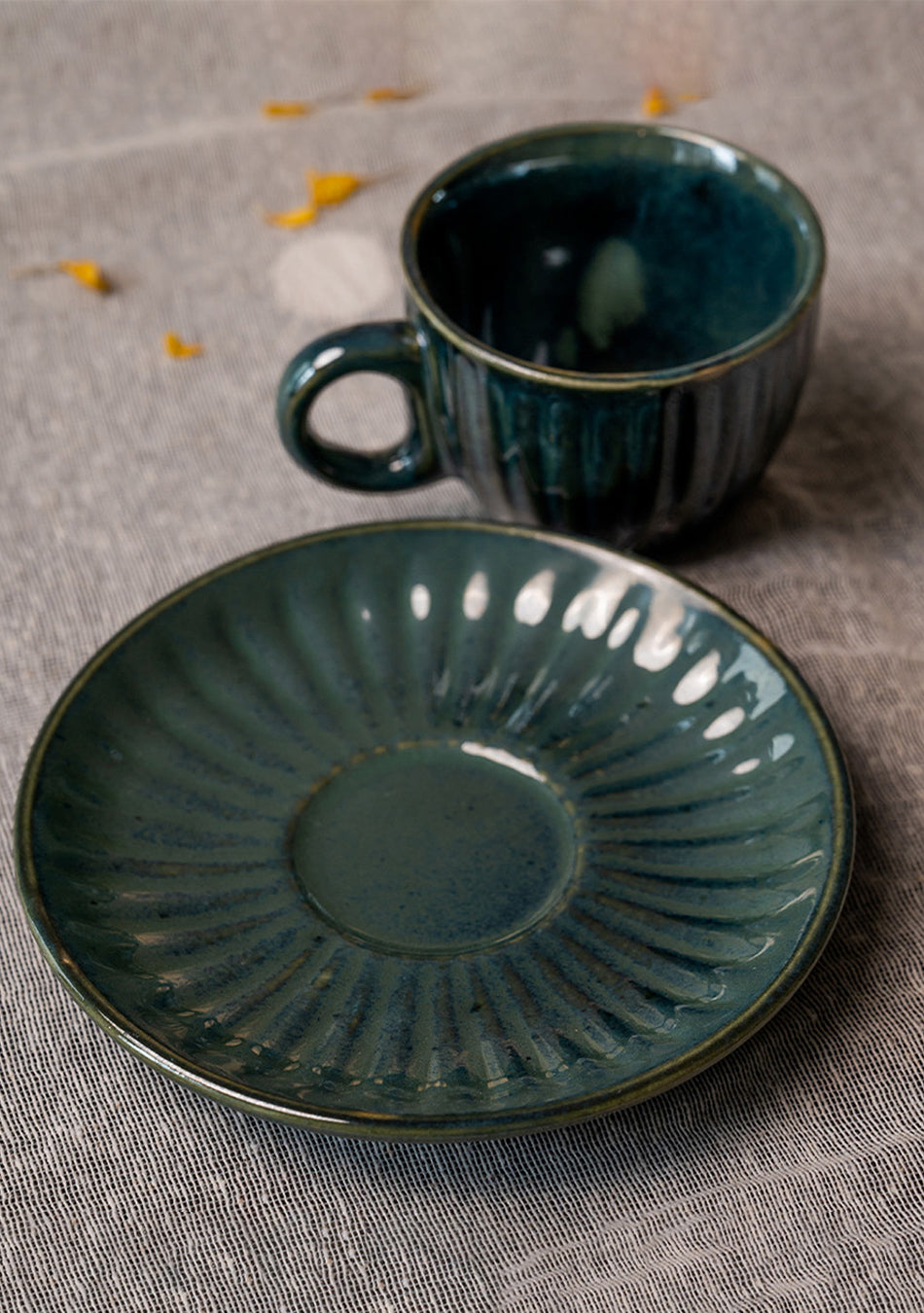 Green Swallow Tea Cups