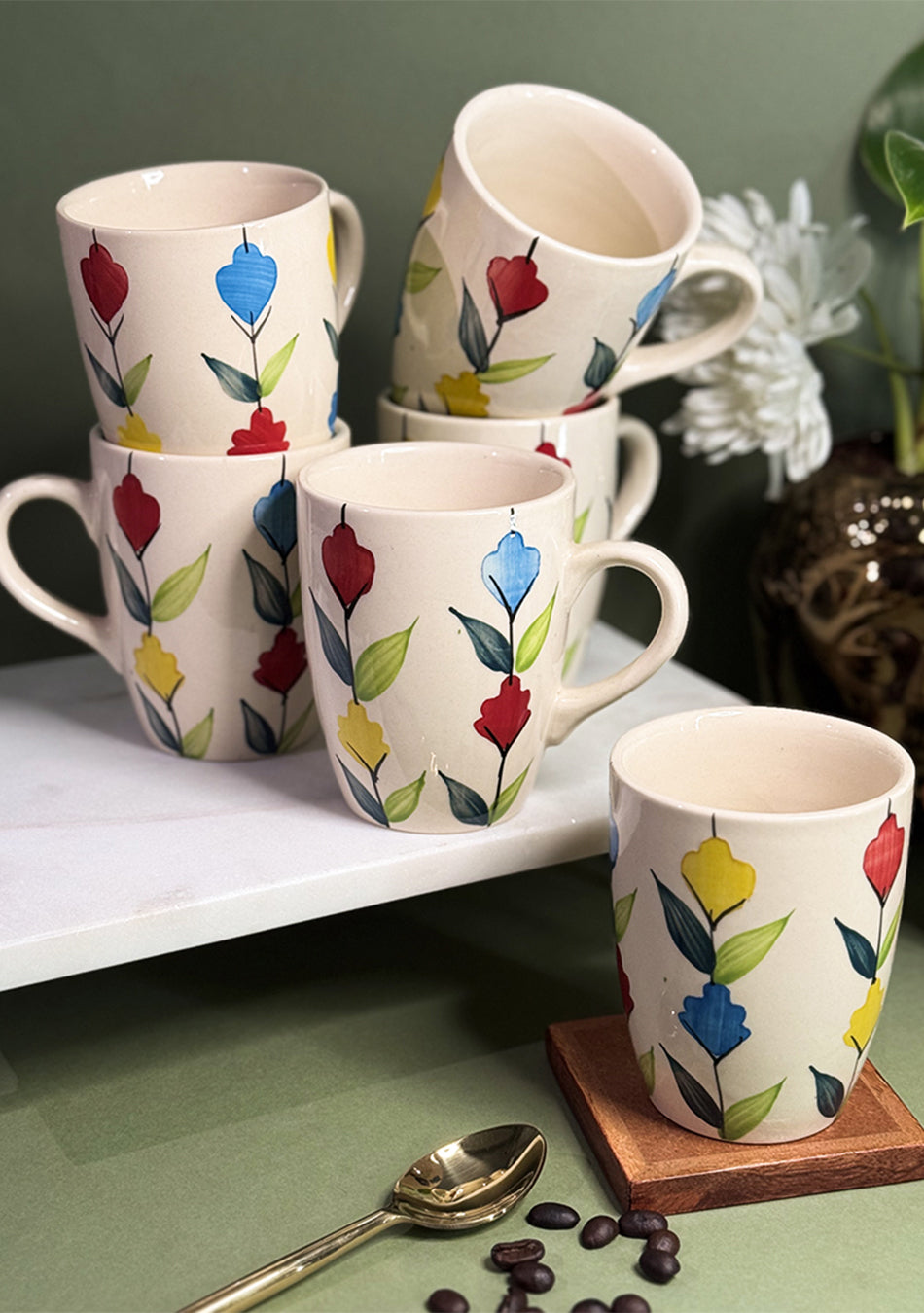 Peacock Mugs