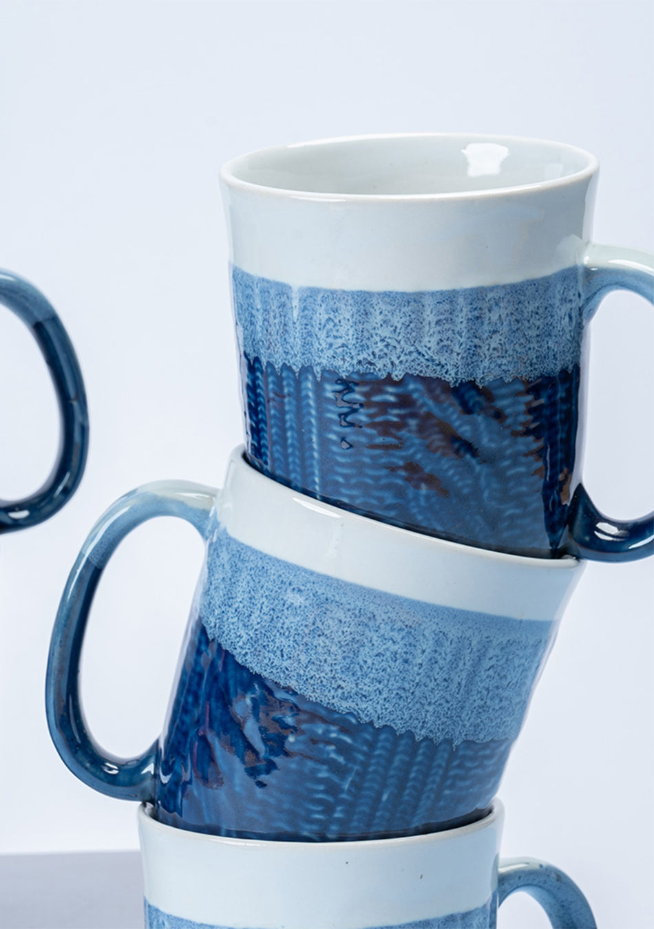 Bluebird II Ceramic Mugs Set
