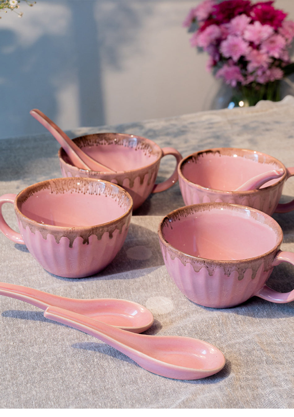Pine Grosbeak Soup Bowl + Spoon