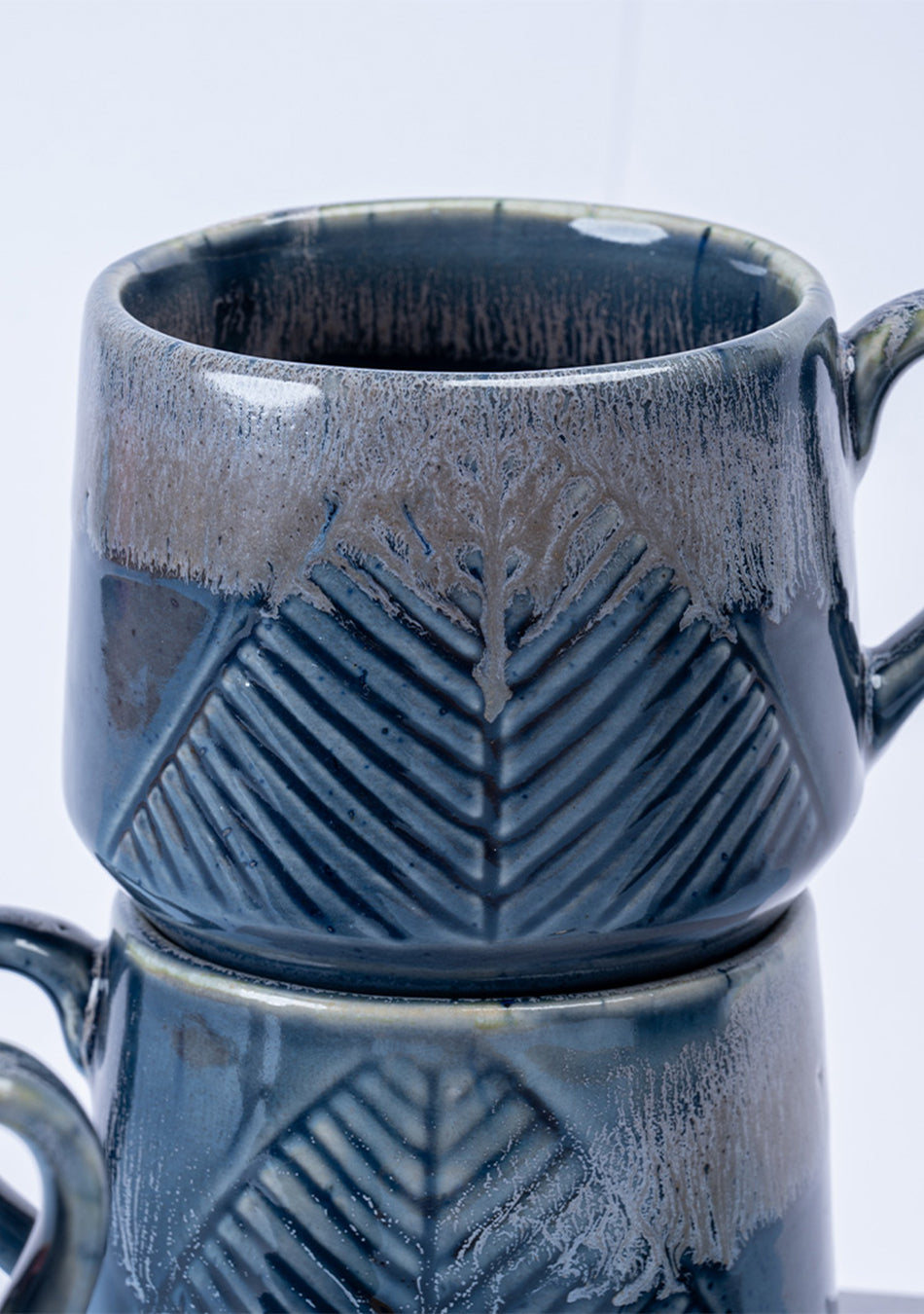 Gnatcatcher Blue Ceramic Mugs Set
