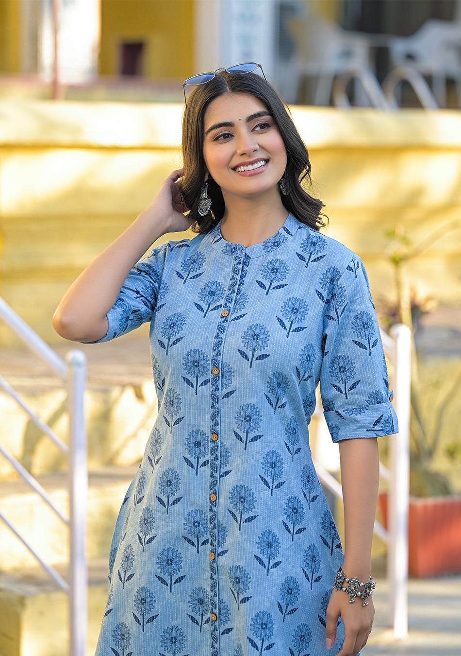 SANJH SKY KURTA