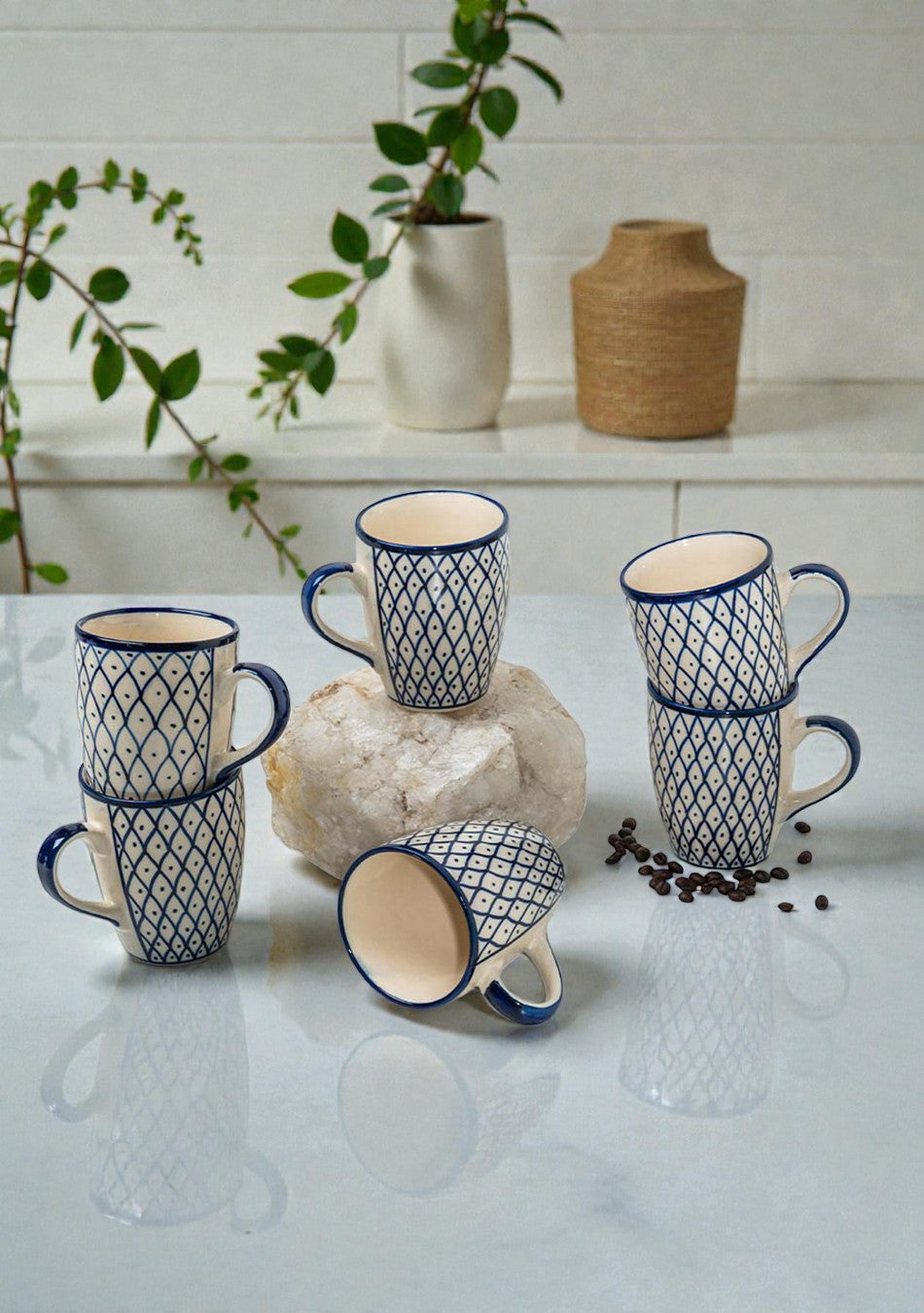 Lily of the Nile Mugs - Handcrafted