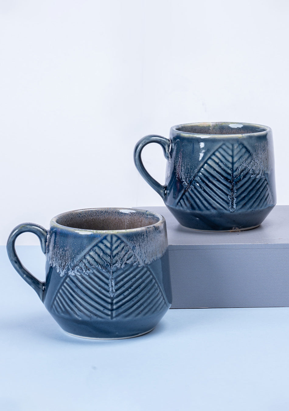 Gnatcatcher Blue Ceramic Mugs Set