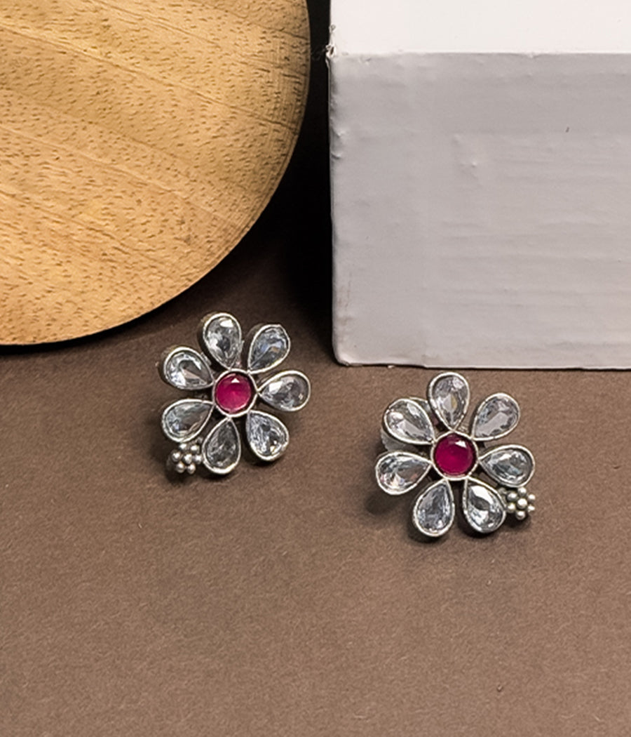 Classic Crystal Blossom Studs Set of 3