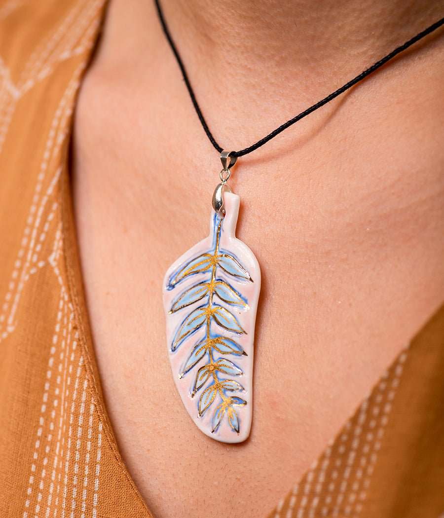 Leaf  Necklace - Light