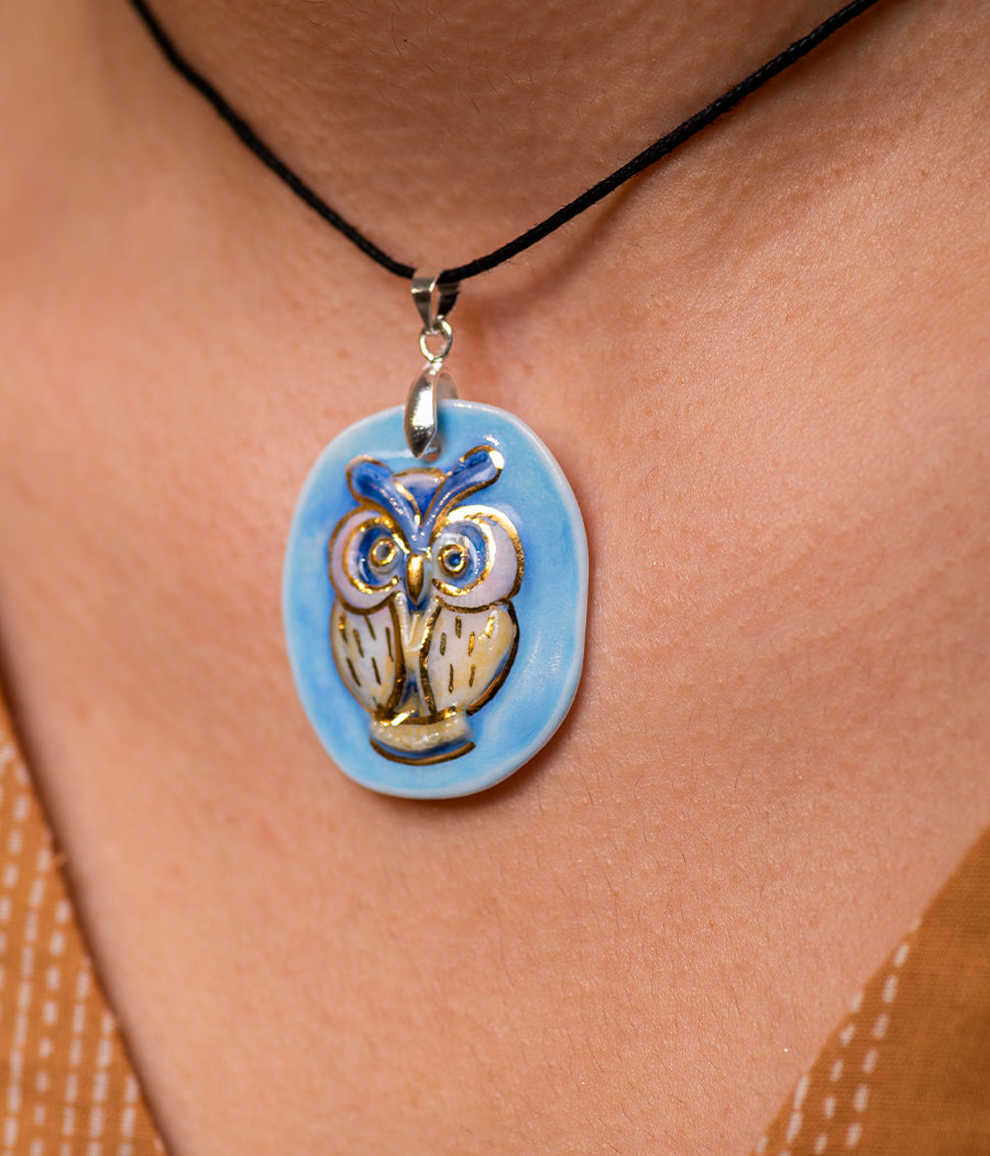 Owl  Necklace - Light