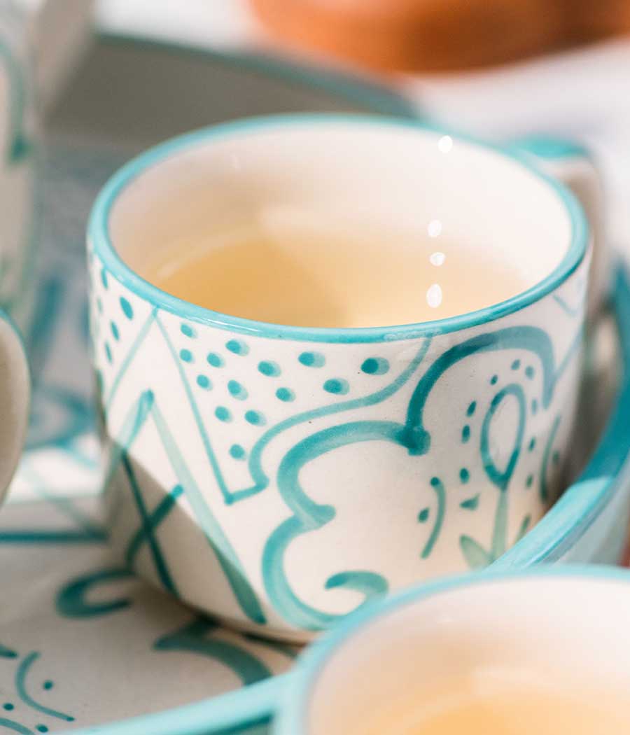 Aquamarine Tea Set - For 2