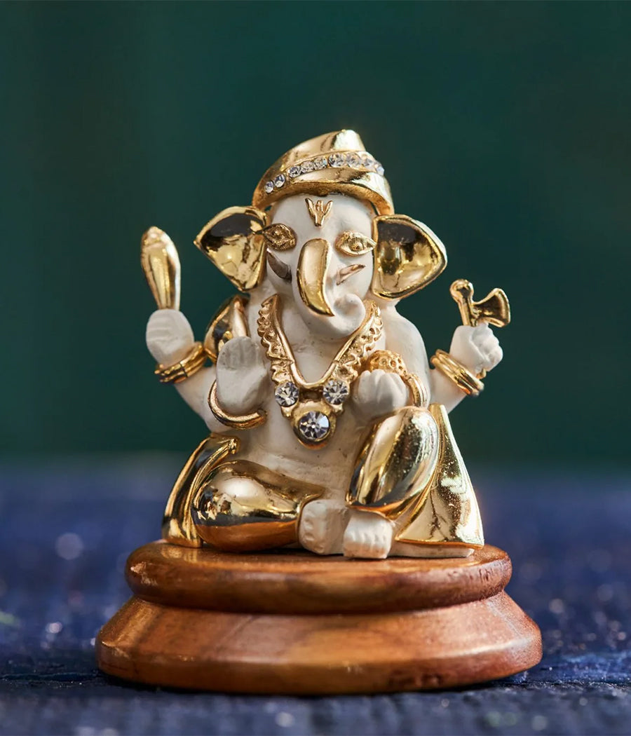 Golden Four-Armed Ganesha