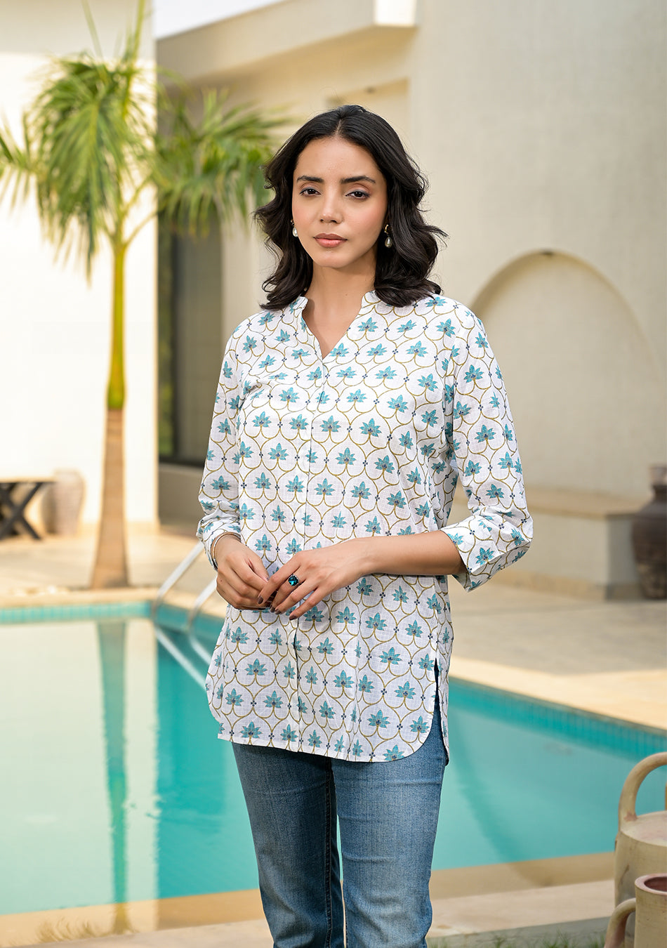 Blue Blossom Top