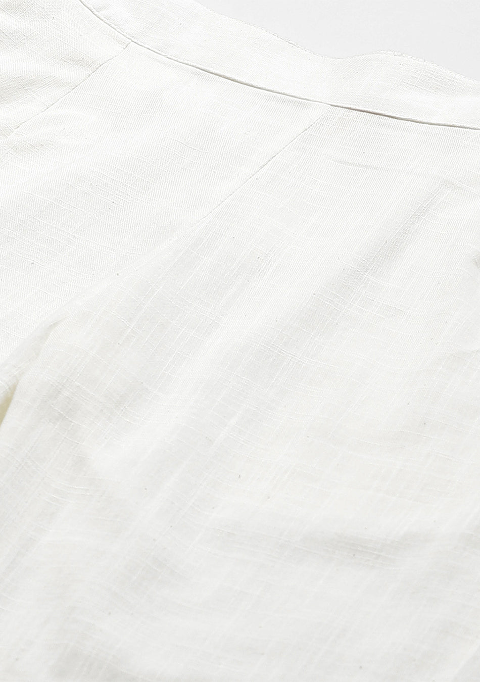 Off-White Comfort Regular Fit Solid Cotton Pant