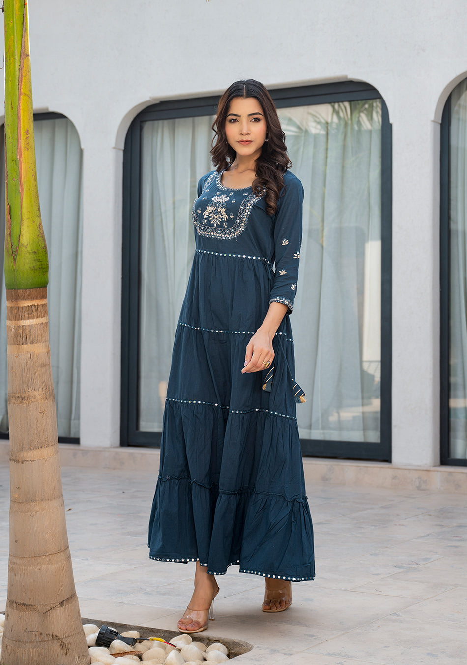Teal Green Anarkali Kurta