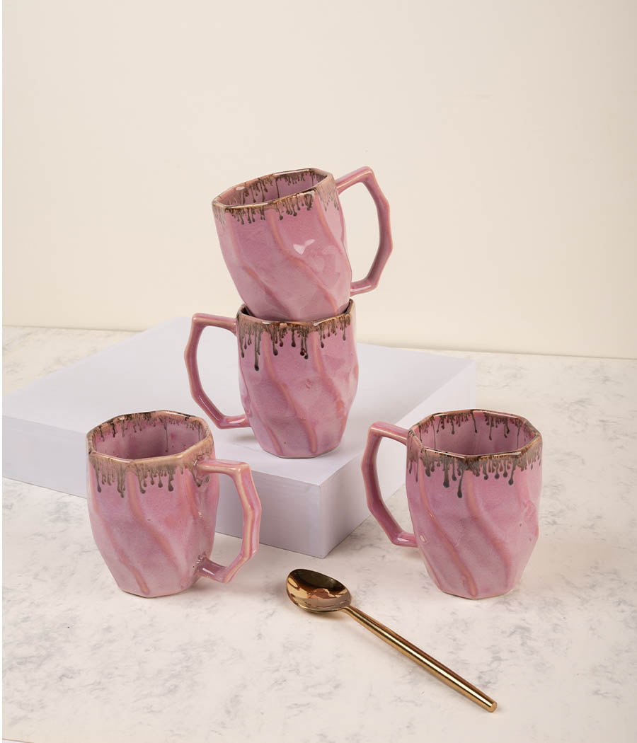 Pink Robin Mugs