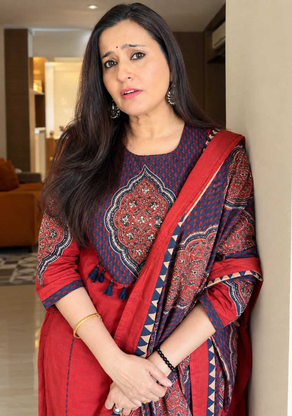Aravalii Rust Mehreen Heritage Suit Set