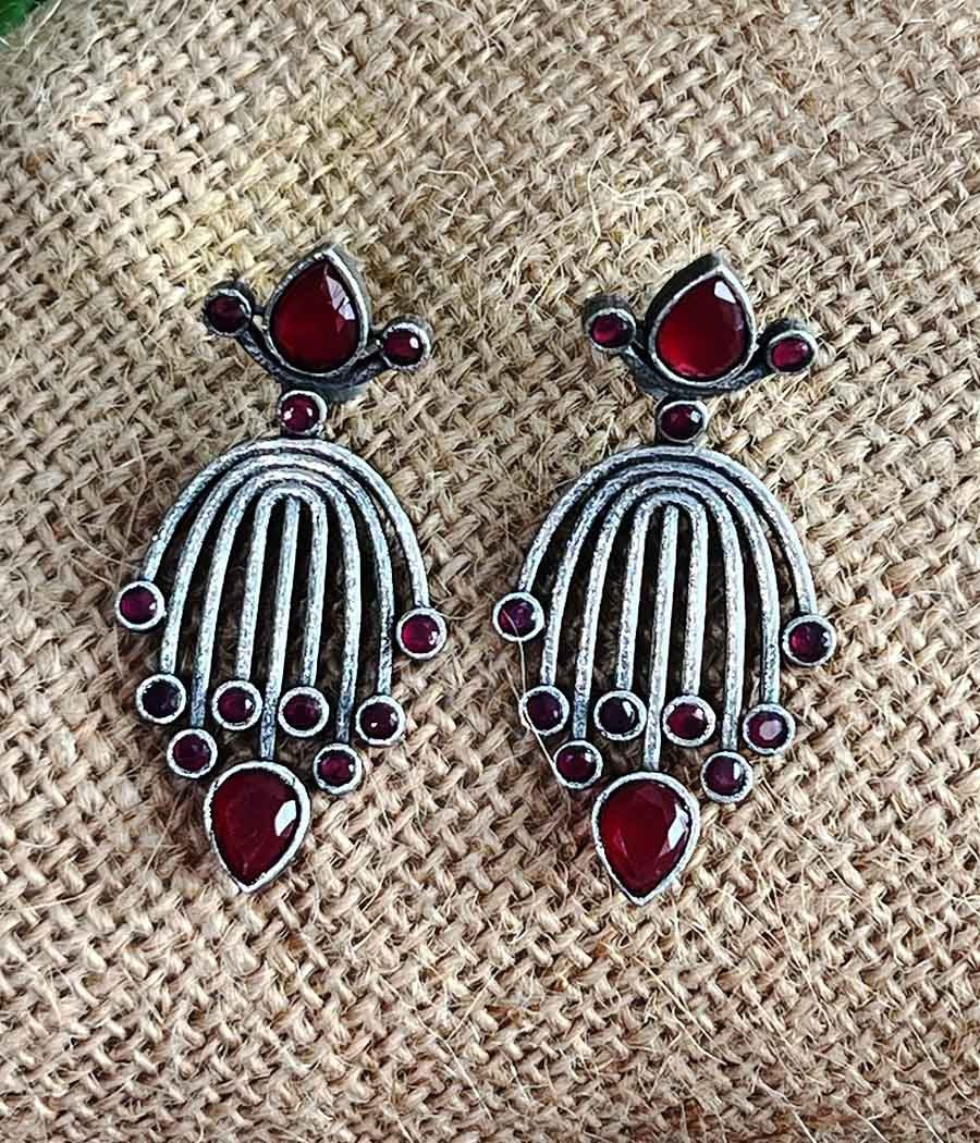 Ruby Frost Radiance Studs