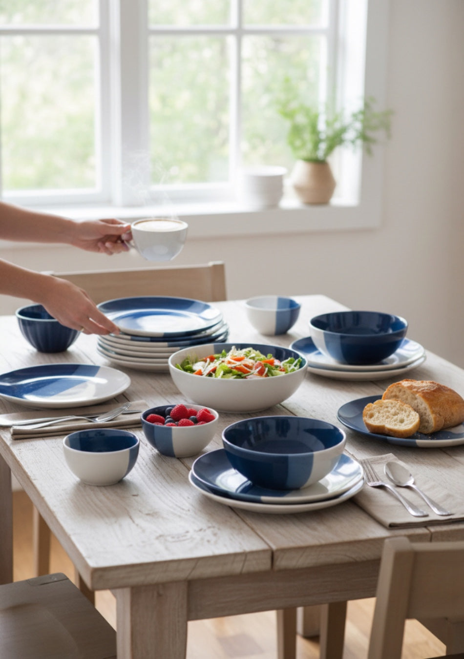 Bluebird Skies Dinnerset - Set of 28