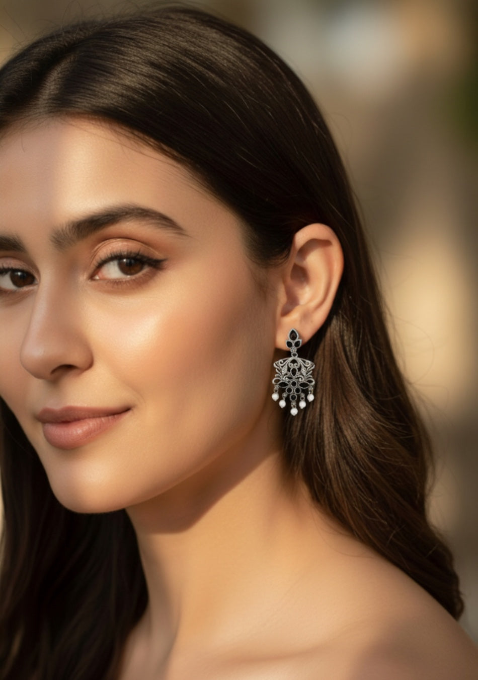 Midnight Pearl Elegance