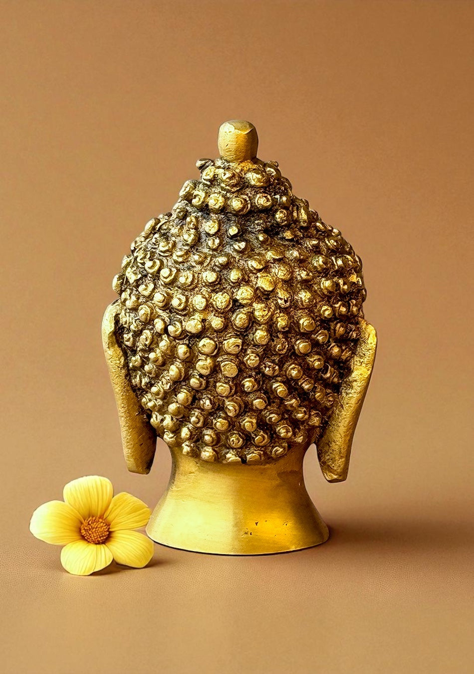 Antique Brass Budha Bust