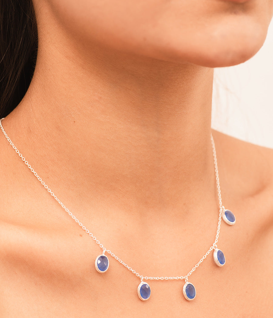 Blue Chalcedony Necklace