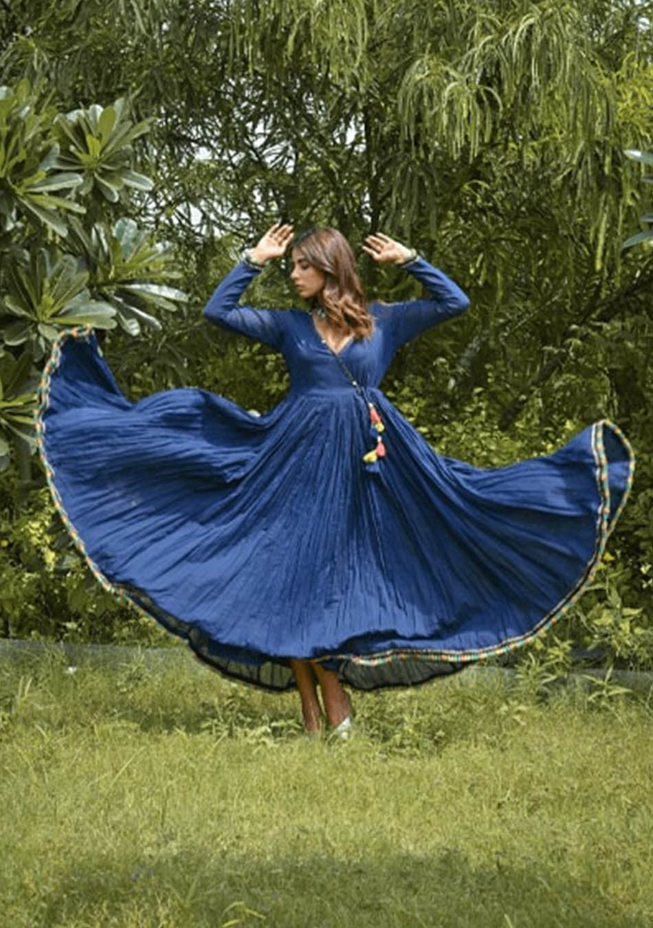 Navy Blue Mull Dress