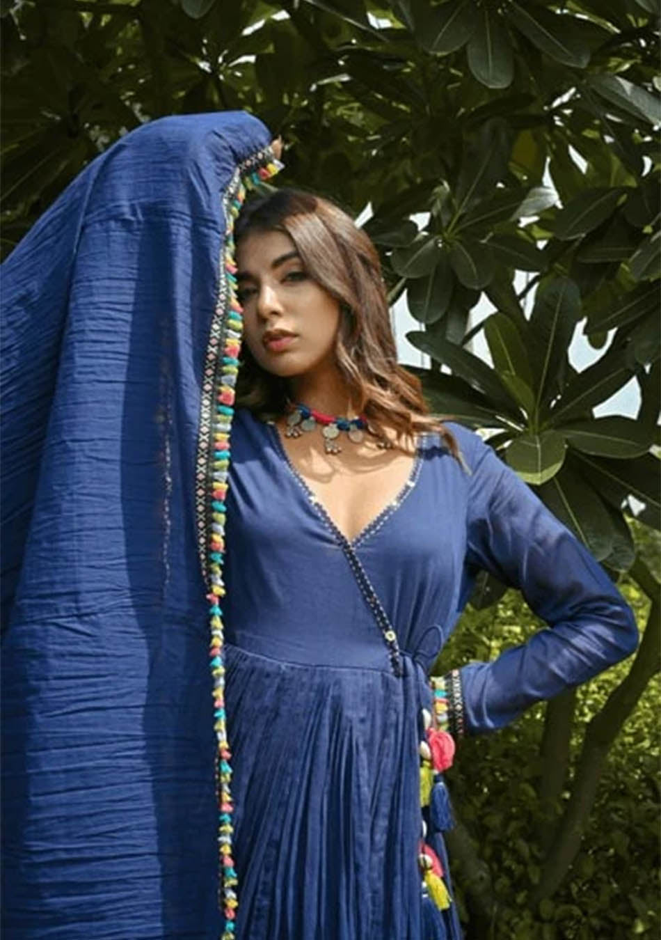 Navy Blue Mull Dress