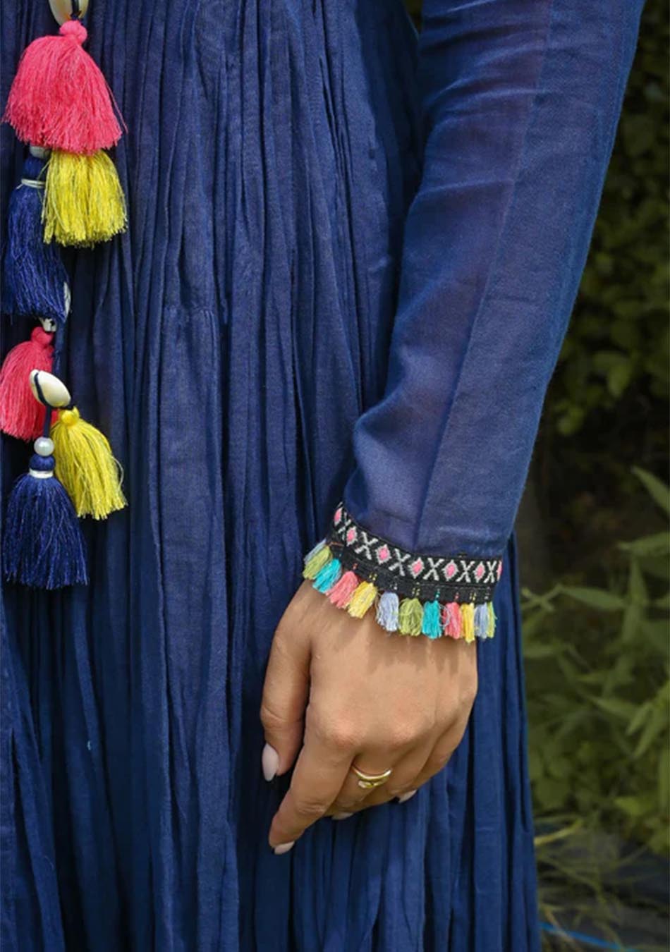 Navy Blue Mull Dress