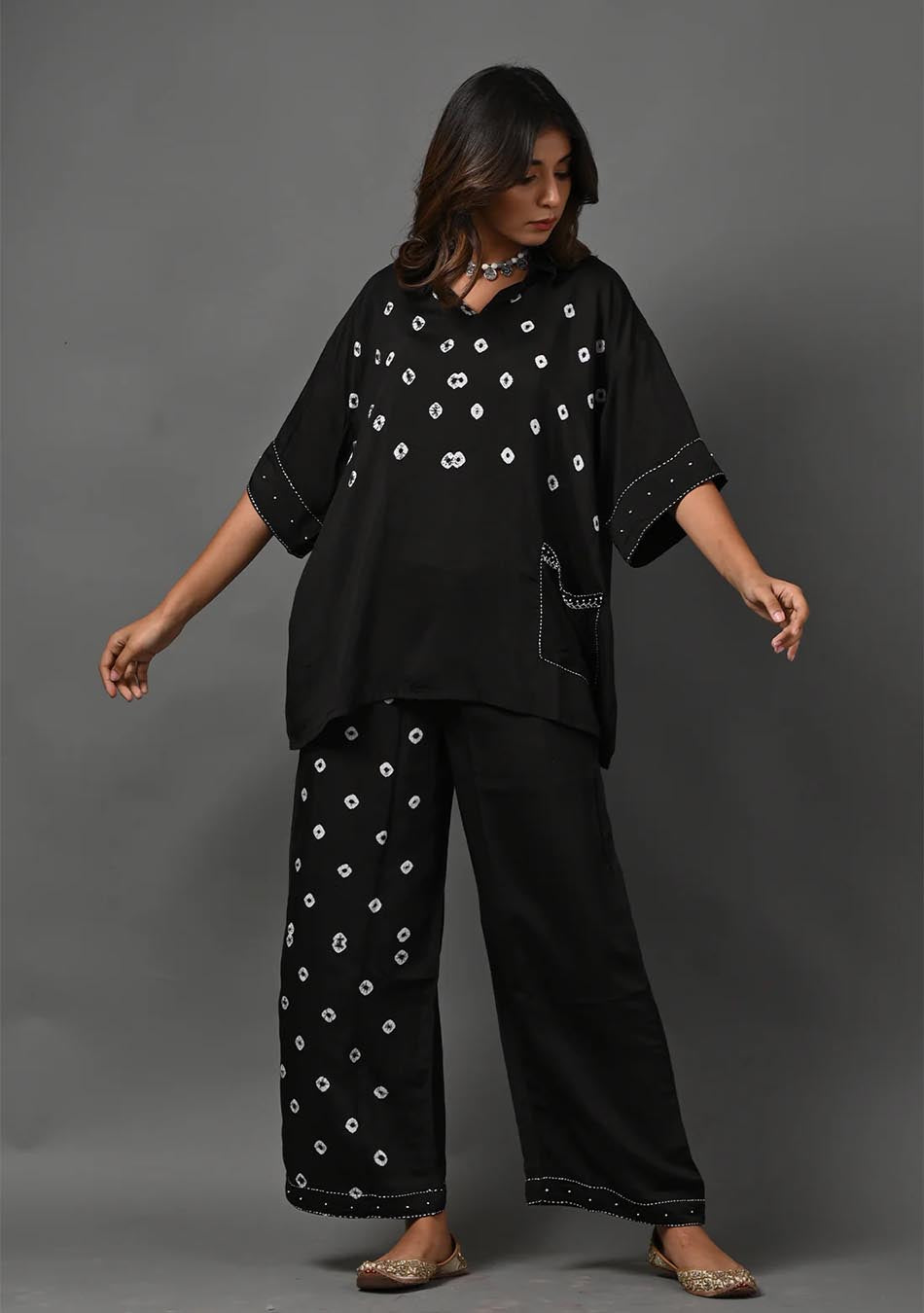 Bandhej Noir Co-Ord SET